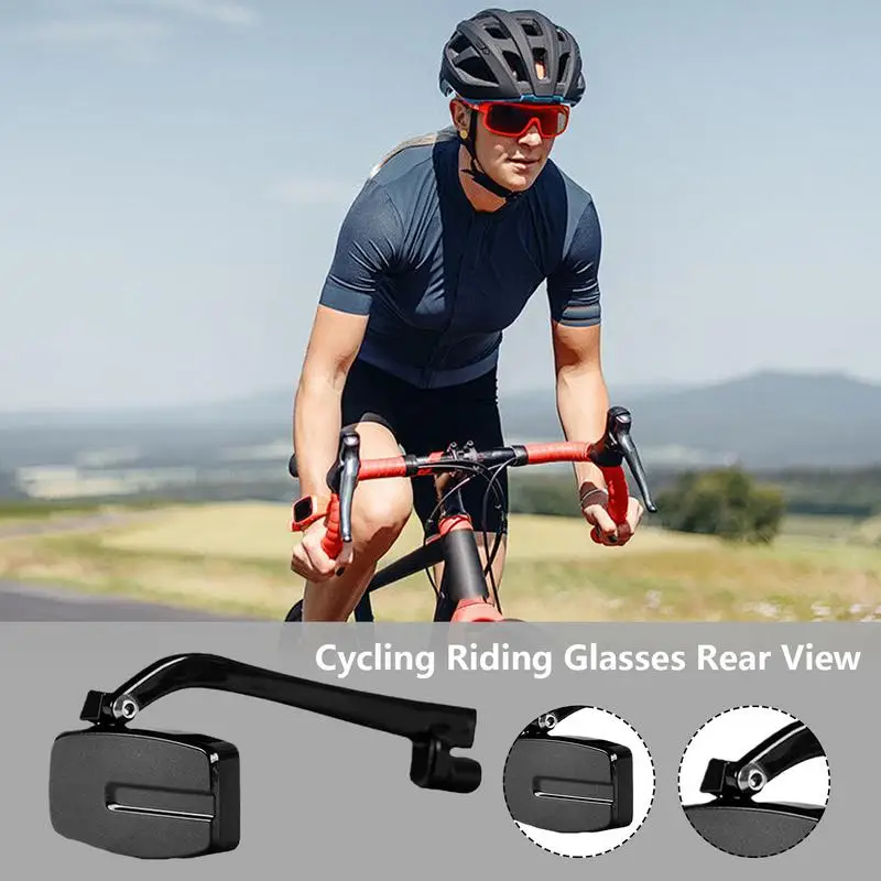 Cycling Eyeglass Rear Mirrors Rear View Glasses Riding Mirrors 360 Degree Adjustabe Cycling Rear View Wide Angle Mirrors Safe