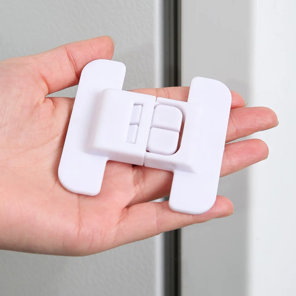 

10 шт., замки для ящиков с защитой от защемления, белые замки для безопасности детей, защита от детей, холодильник, шкафы для хранения бытовой техники