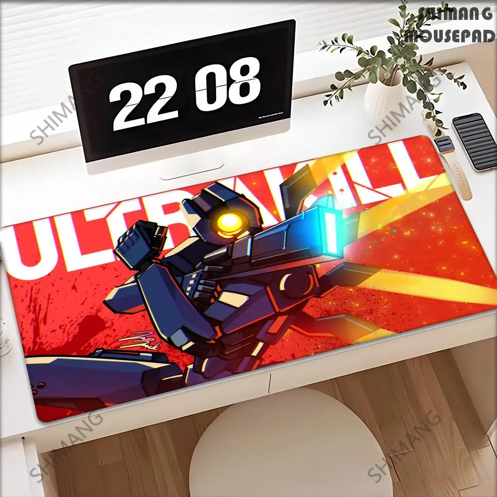 

Shoot Game ULTRAKILL Mouse Pad E-Sports Large Mousepad Desk Accessories Desktop Computer Keyboard Mousemat Playpd Gaming Pads