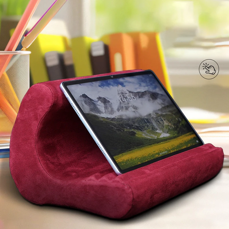 Multi-Angle Sponge Pillow Tablet Holder For IPad For Tab For Xiaomi Huawei Reading Tablet Phone Cushion Stand Bracket