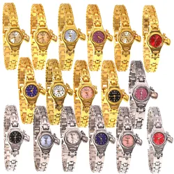 10pcs/Lot Women Bracelet Watch Mujer Golden Relojes Small Dial Quartz Leisure Wristwatch Female Ladies Elegant Relogio Clock