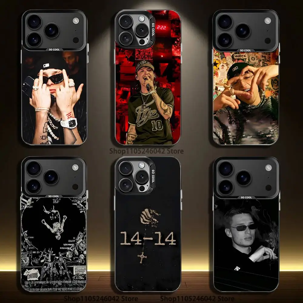 

Singer P-Peso Pluma Gervonta For iPhone 17,16,15,14,13,12,11,Mini,Pro,E,SE4,XS,MAX Black Candy Matte Cover