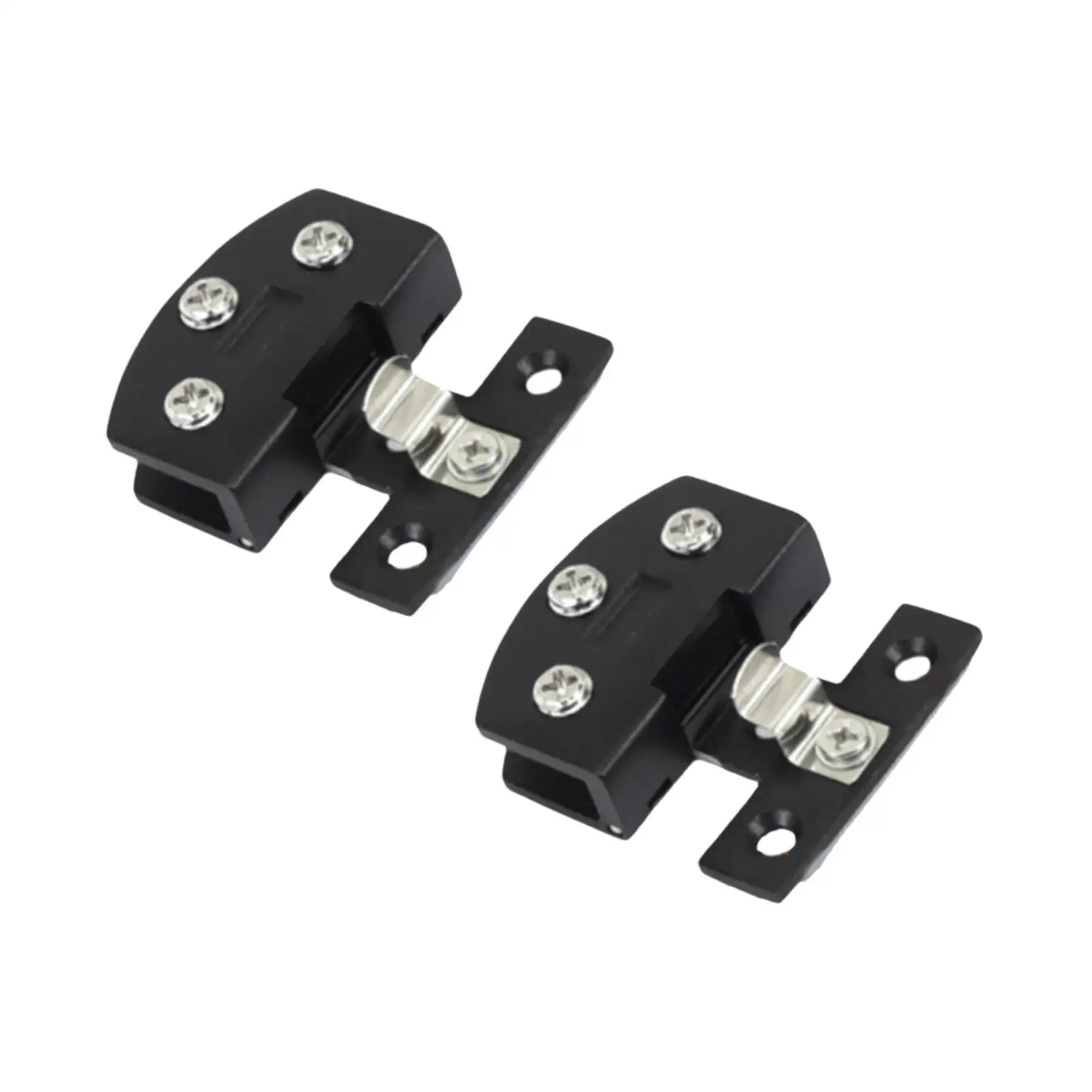 2x Glass Cabinet Door Hinge Cupboard Hinge 90° High Performance Side Mounted Sturdy Heavy Duty Cabinet Clamp for Bathroom
