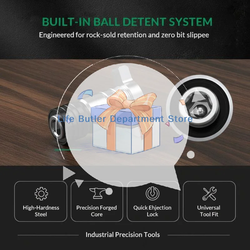 Electric Brushless Impact Wrench Adapter Long Lasting Drill Bit Wrench Conversion Head for Professional Construction Workers DI