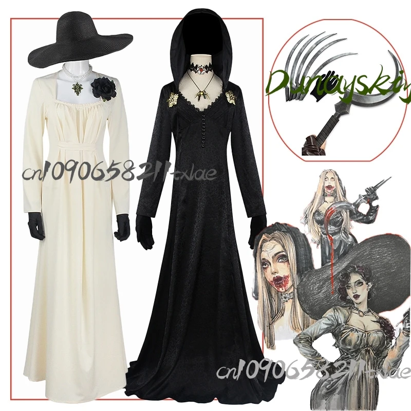 Señora Cool gótico Dimii Bela juego Trescu Cosplay disfraces accesorios vestido Dimii Bela fiesta Medieval escenario diario Halloween