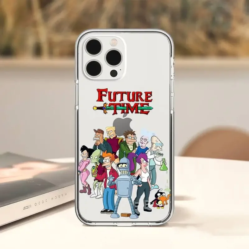 Cartoon F-Futurama Cute Phone Case For Samsung GalaxyS20 S21 S22 S23 FE Lite Plus A71 Note20 Transparent Shell