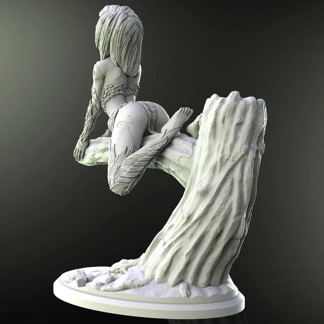 1/ 24 75mm Resin Model Forest Jungle Girl Figurine Unpainted RW-095- 229