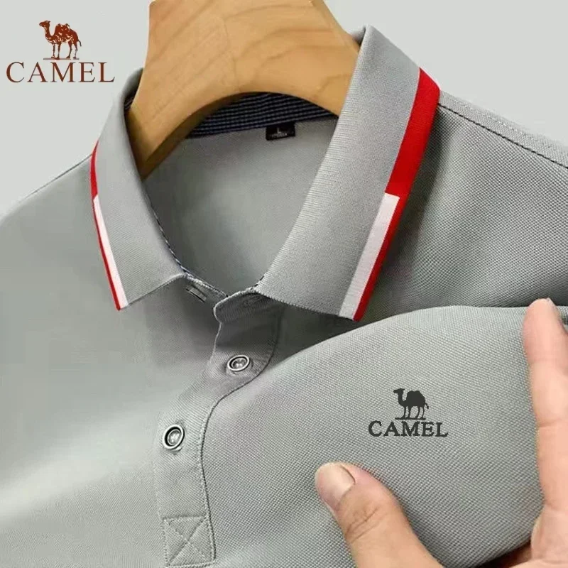 

European brand Polo shirts for men in the new summer of 2025, high-quality, fashionable, casual, comfortable and breathable shor