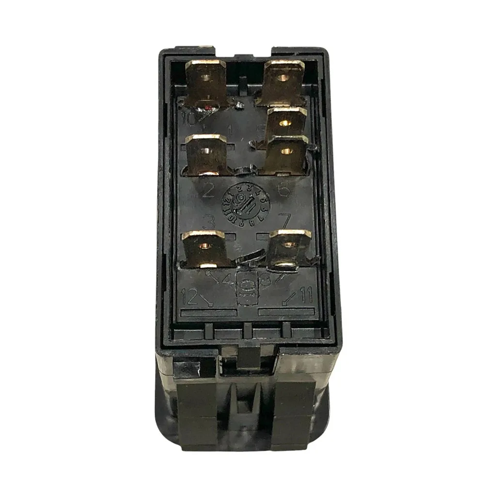 2 Position Headlight Rocker Switch Replacement Part for Mack with 7 Terminal Pin Connection Part Number 1MR4323M42