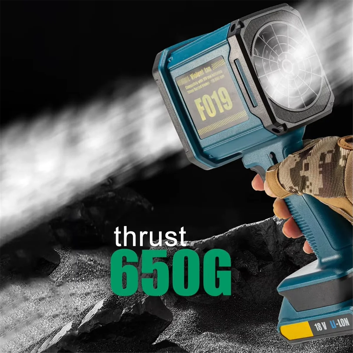 N18R توربو مروحة التوربينات منفاخ نفاث قابل للتعديل سرعة الرياح مروحة نفاثة لاسلكية قوة قوية منفاخ هواء قوي لتنظيف السيارة أ