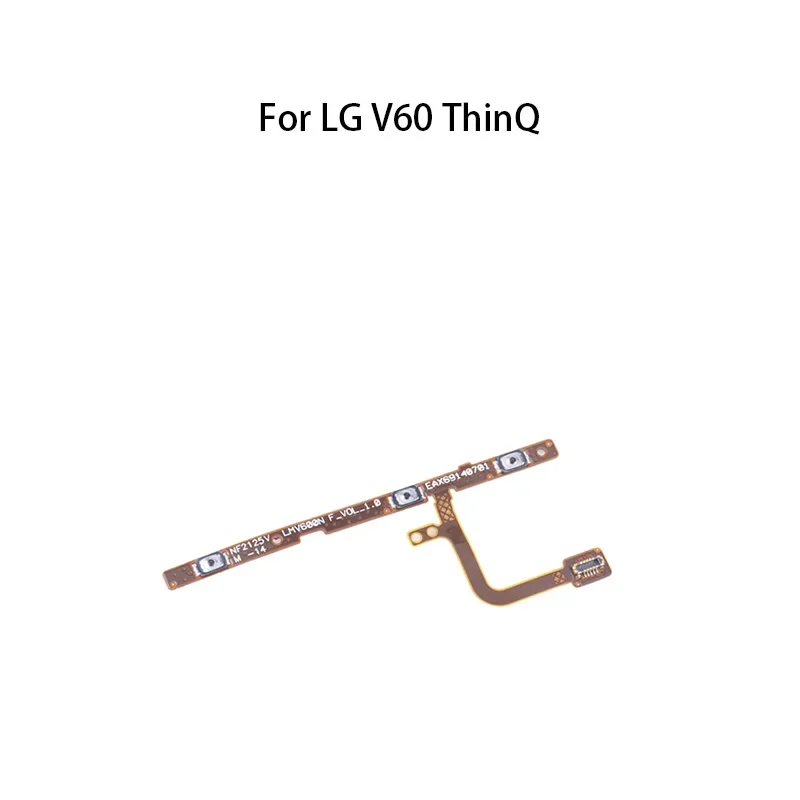 Gefensi Power ON OFF Mute Switch Control Key Volume Button Flex Cable For LG V60 ThinQ