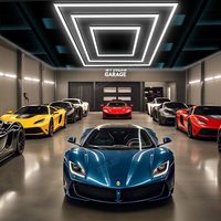 2.4M*4.8M 486W Rectangular garage light, car repair workshop light, LED tube, suitable for hair salon car repair