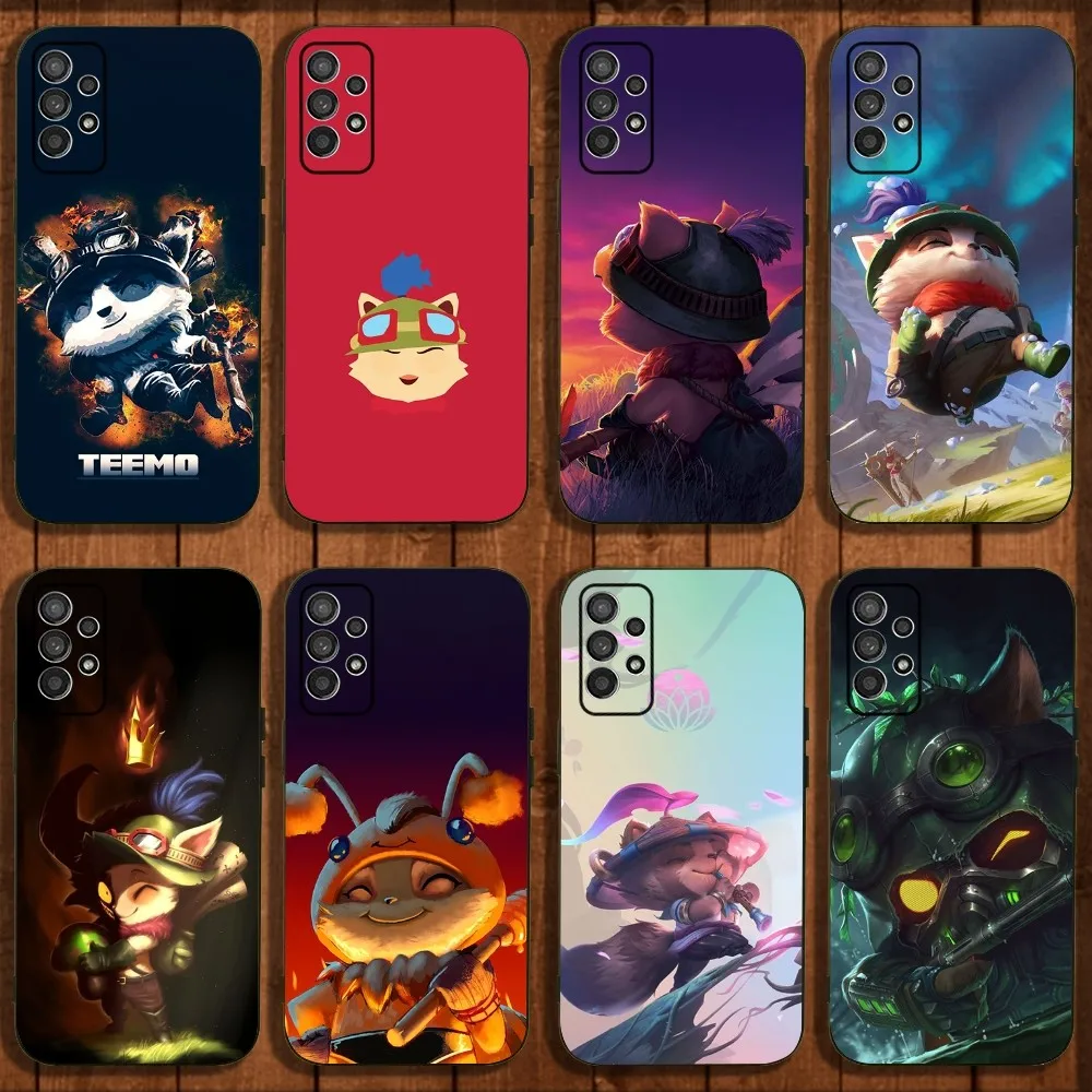 Game LOL-L T-Teemo Phone Case For Samsung Galaxy A13,A21s,A22,A31,A32,A52,A53,A71,A80,A91 Soft Black Cover