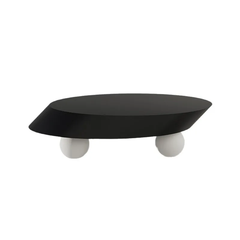 

Oval coffee table combination living room household removable drawer small table