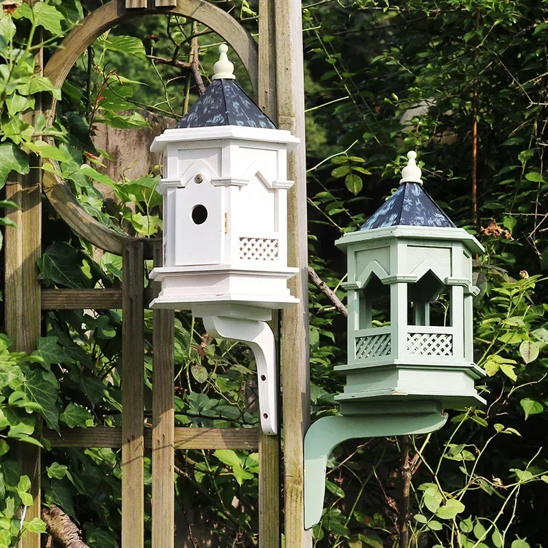 Windproof bird feeder, landscape gardening, landscaping, high-end villa decoration, bird house, and bird home