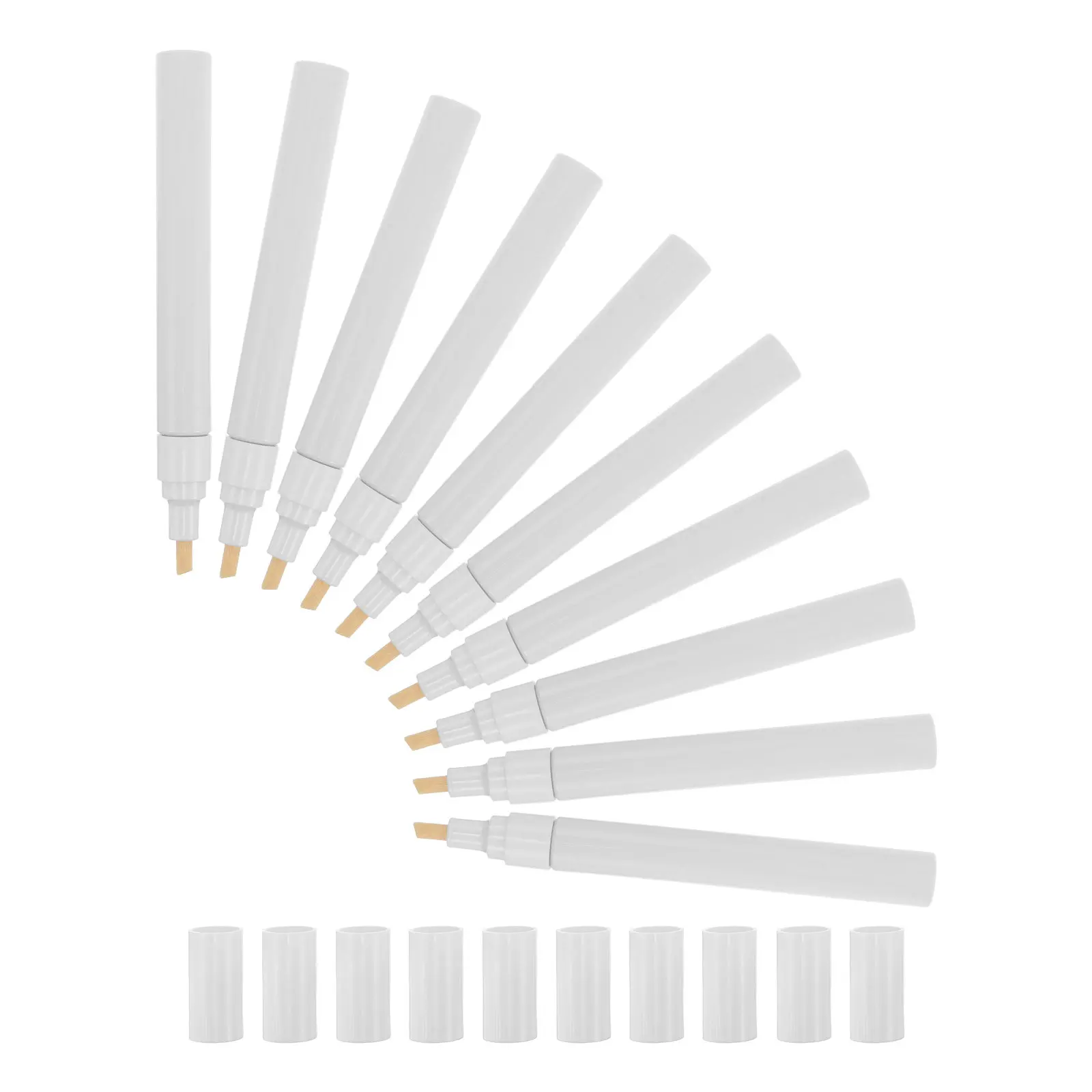 10Pcs Reusable Empty Refillable Acrylic Paint Markers Aluminum Tube Design 4.5mm Precision Tip for Craft Art Touch Up Paper