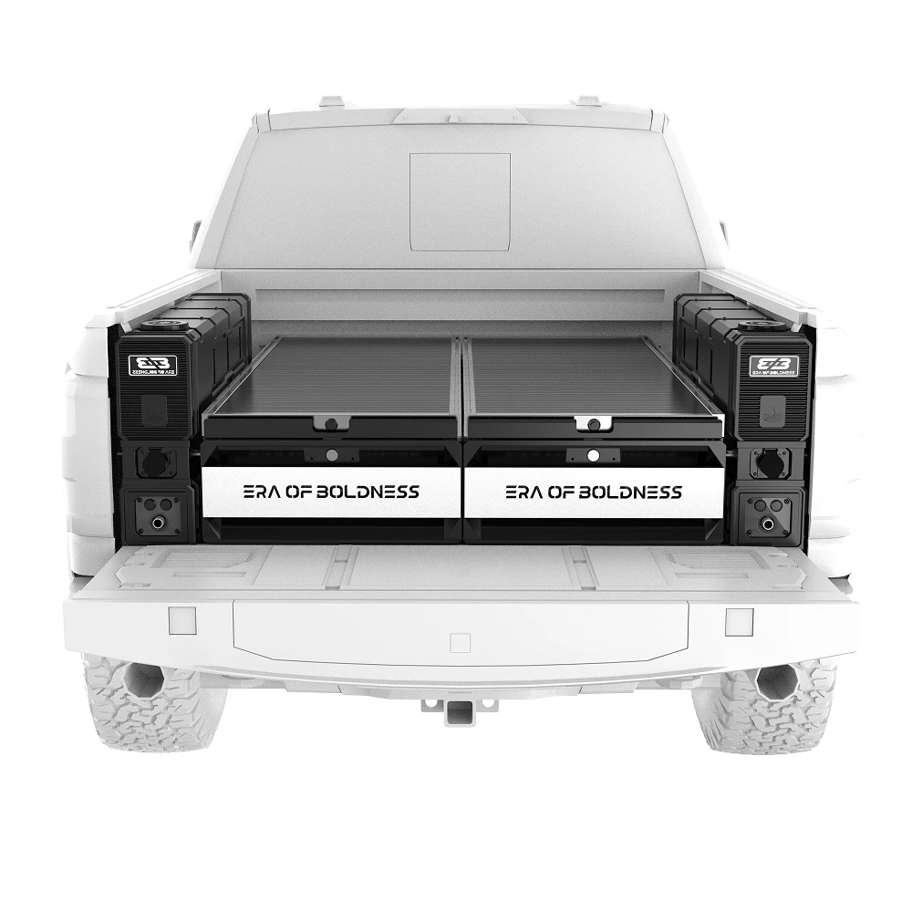 Pickup Truck Drawer System Pickup Truck Storage Box Truck Bed Slide Box for Overlanding