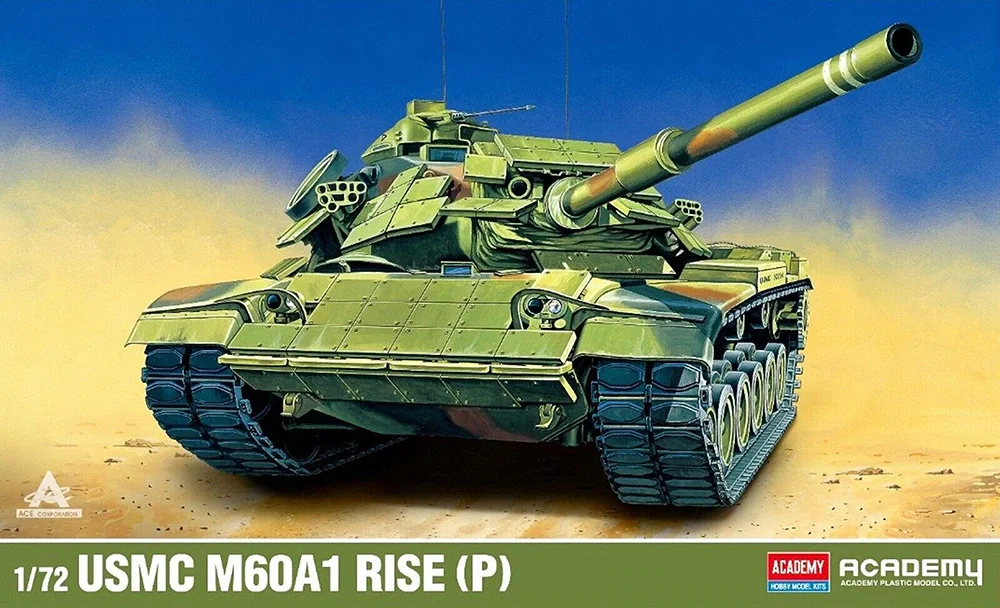 

1/72 Academy model 13425 M60A1 Main Battl e Tank assembly Scale diy toys Model Kit