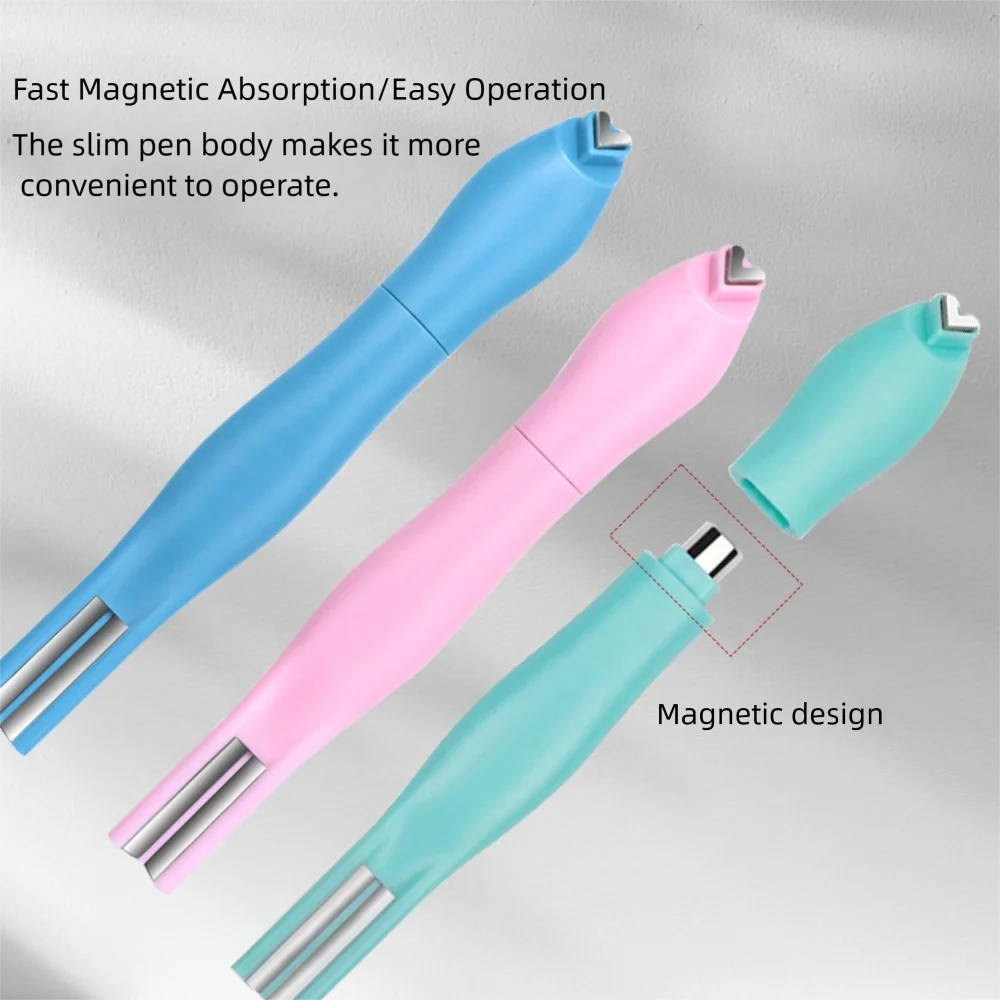 3 في 1 شكل قلب عين القط مسمار المغناطيسي عصا خط القمر الأفعى نمط الفرنسية مسمار الأشعة فوق البنفسجية هلام البولندية مانيكير تصميم أداة