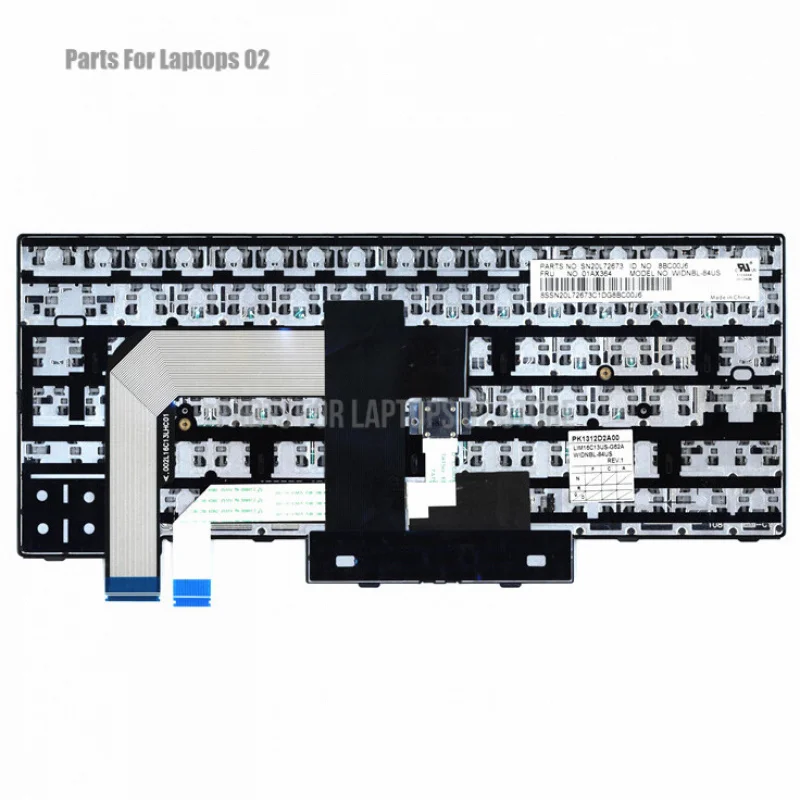 p+01AX446 For Lenovo ThinkPad T470 T480 Keyboard US 01HX379 01AX364  SN20L72767 view 2