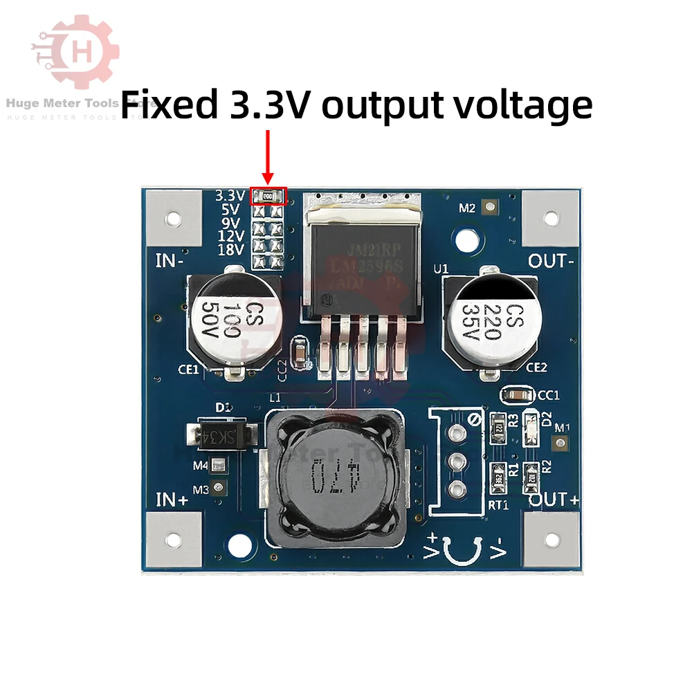 DC 3-40V naar 3,3V/5V/9V/12V/18V Step-down Power Module LM2596 Step-down Module DC1.5-35V Verstelbare Spanning Power Module ﻿