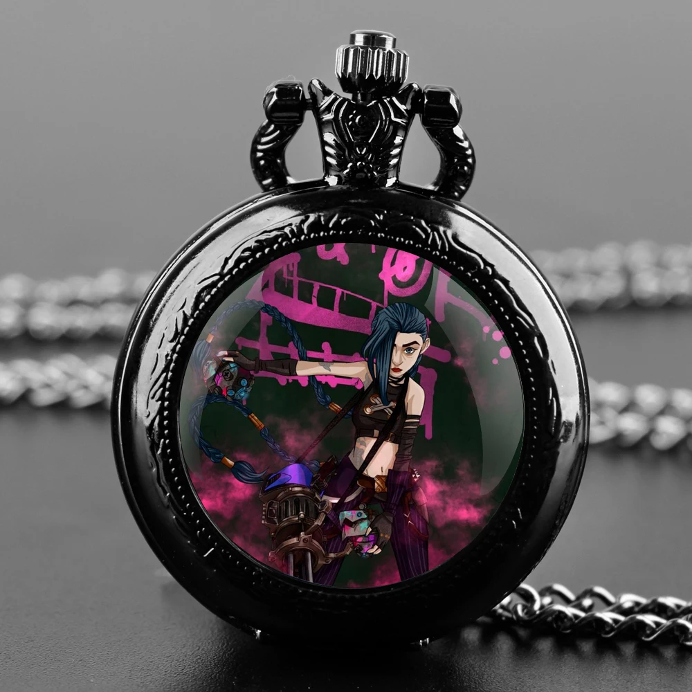 

Arcane Jinx Unique Creative Quartz Pocket Watche Necklace Accessory Chain Clock Kids Souvenir Best Gifts For Children Men