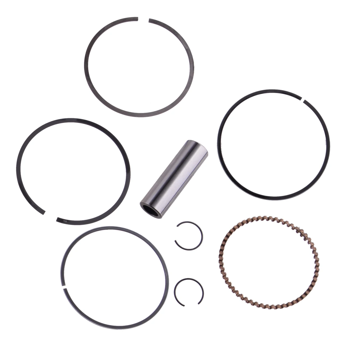 13011-KT0-305 1 Set Silver Metal 65.5mm x 43mm Piston Rings Gaskets Kits Fit for Honda XL200R XR200R XR200 1983