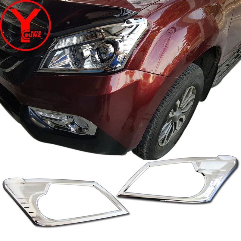 chrome Body Kits door handle protector headlight For ISUZU MU-X MUX 2013-2016 mirror tank cover for isuzu mux accessories YCSUNZ