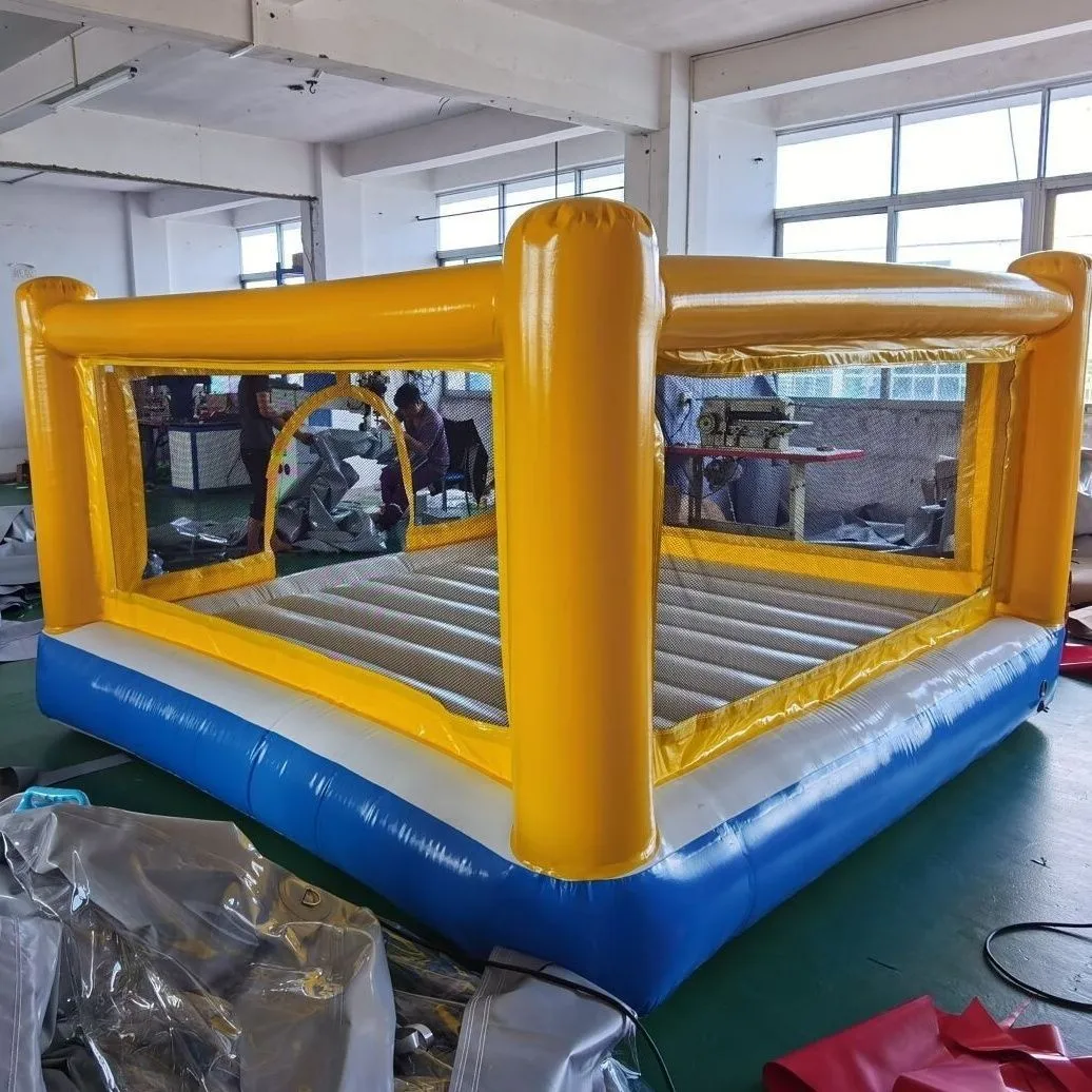 Bouncy castle, outdoor children's toys, closed naughty castle trampoline, trampoline playground equipment