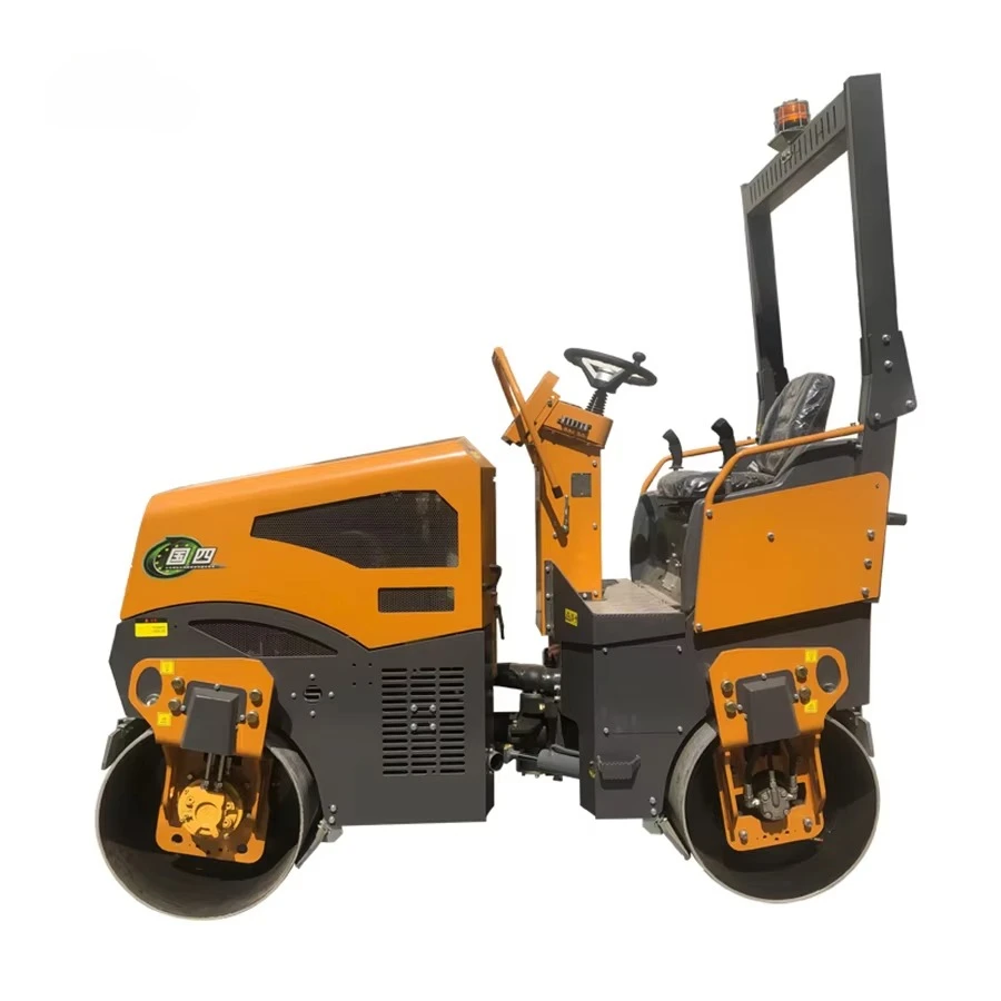 2 Ton Vibratory Road Roller Walk Behind Compactor Machine Compact Design For Easy Operation In Constrained Spaces
