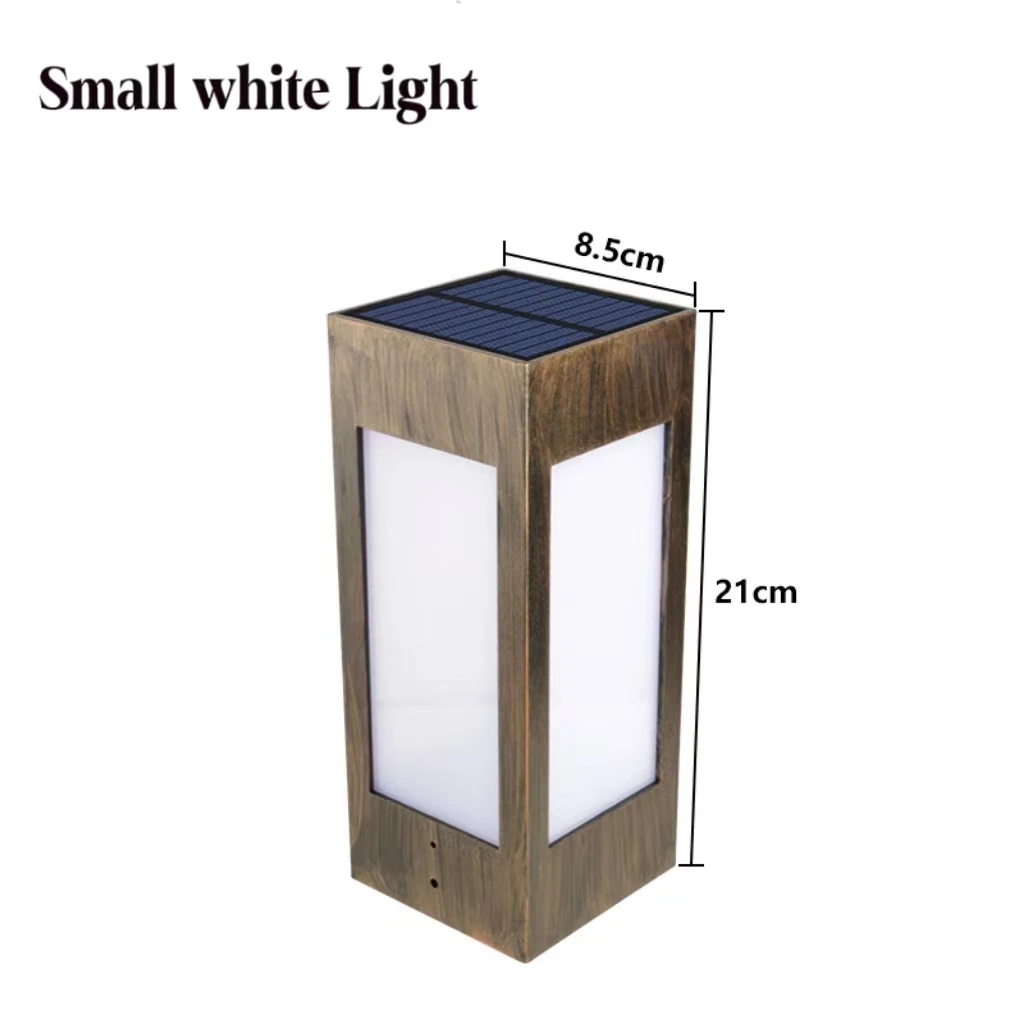 

Solar Lights Outdoor Garden Light Column Lamps Post Light Waterproof Fence Gate Cap Light Lantern Head Lamp Patio Decor