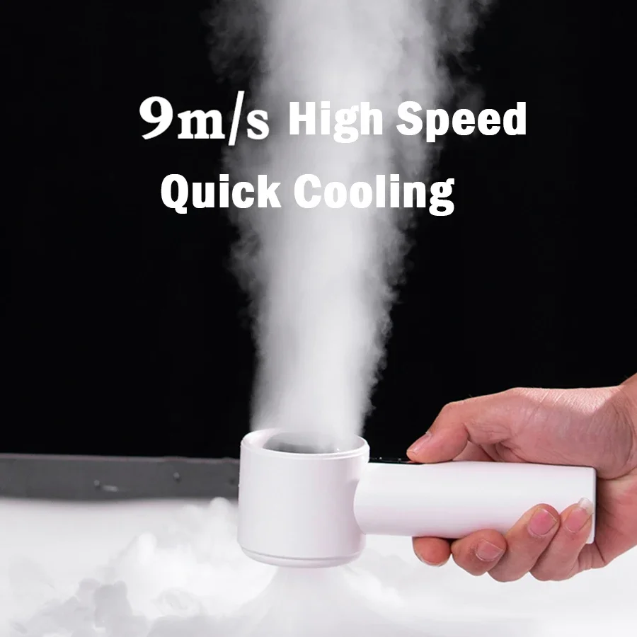 2025 جديد 3000 مللي أمبير قابلة للشحن 100 التروس عالية السرعة مروحة يدوية مكيف هواء متنقل مروحة صغيرة مع شاشة عرض LED