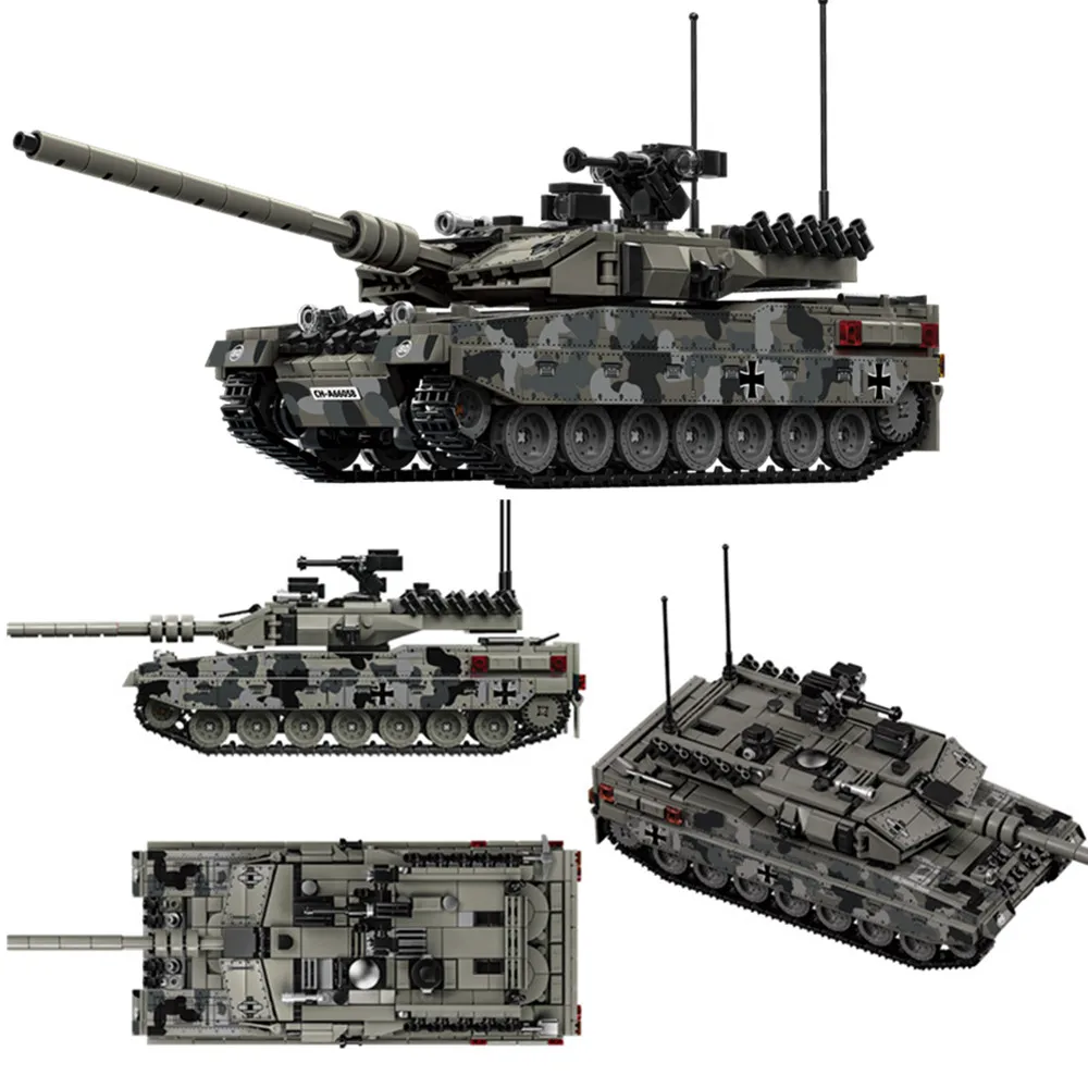 

Армейские военные солдаты SAWT солдаты леопард 2A7 основный боевой танк строительные блоки кирпичи сборка развивающие игрушки для детей ﻿