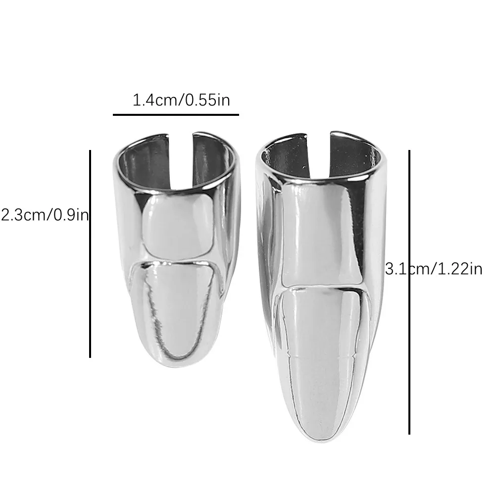 Manga protectora reutilizable para Rotura de uñas, prensa de Metal para decoración de uñas, apertura de anillo, herramientas de manga protectora para manicura, 1 unidad