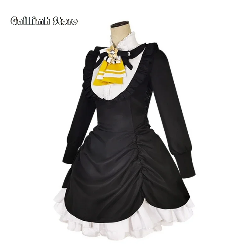 Anime puella magi madoka magica cosplay akemi homura cosplay kostüm kleidung perücke uniform cosplay lolita rock kleid frau set