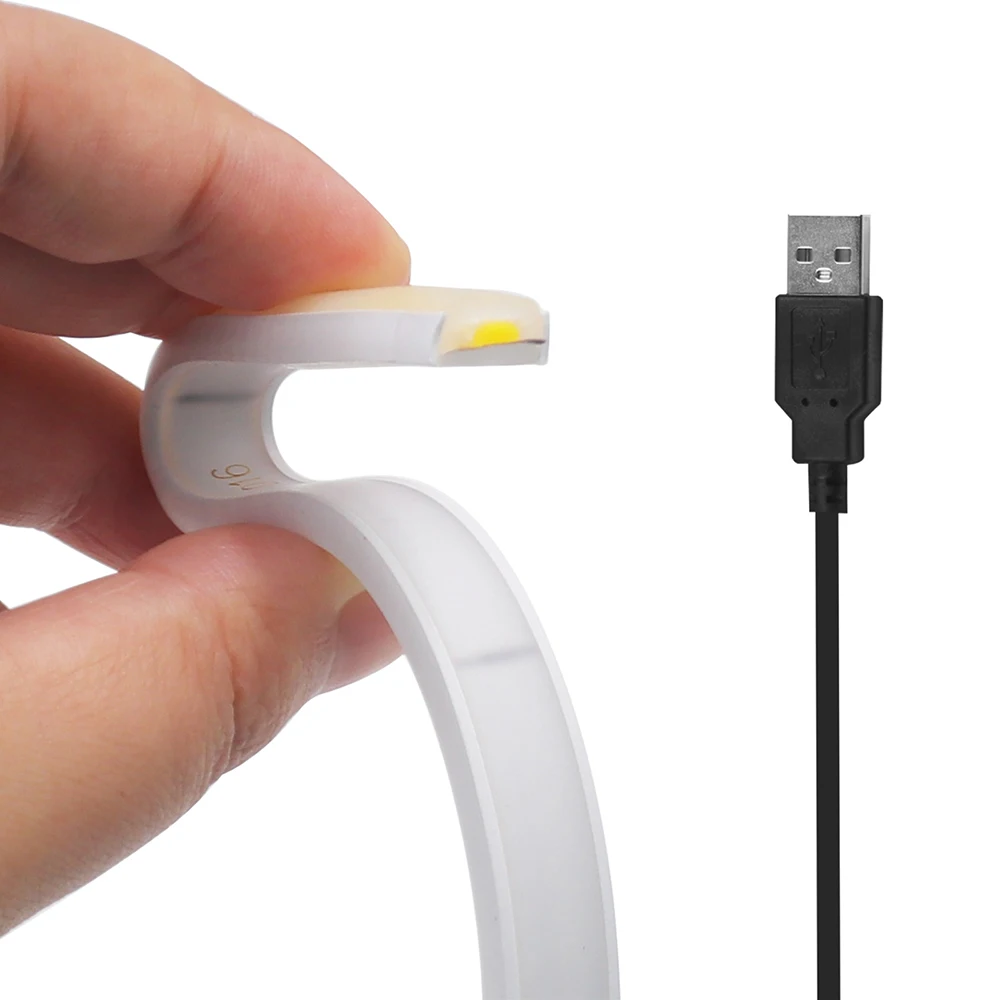 USB 5V COB LED Strip Neon Rope Light 3000k 4000k 6000k 320LED 0.5m 1n 2m 5m Flexible Lamp for Home Kitchen Cabinet TV Backlight