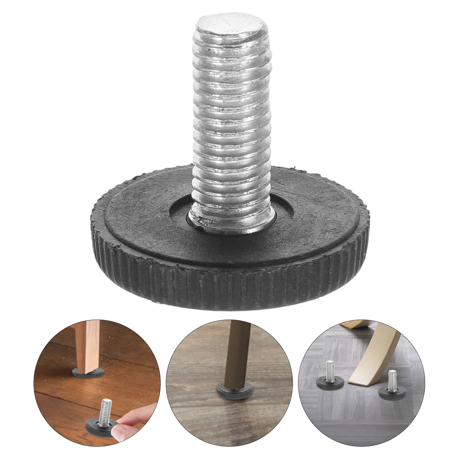 

24Pcs Threaded Furniture Leg Levelers Adjustable Feet for Table Chair Desk Cabinet Outdoor Floor Protection Glide