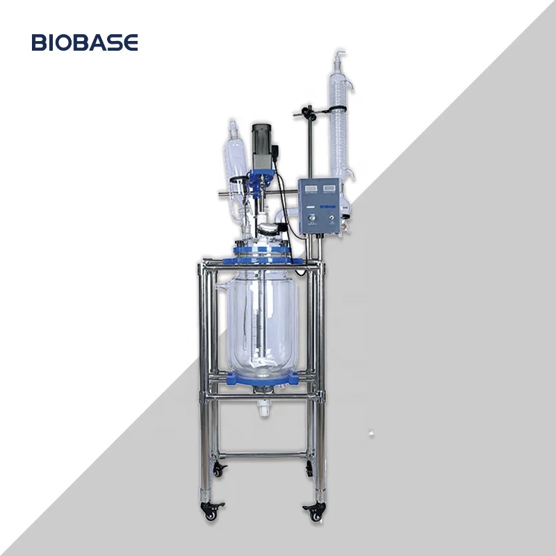 

CHINA Jacketed Glass Reactor 5l Jacket Double Glass Reactor 20l Glass Jacketed Reactor For Lab