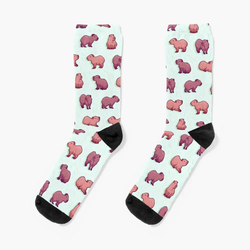 

Capybara 2 Socks Rugby warm winter Socks For Girls Men's