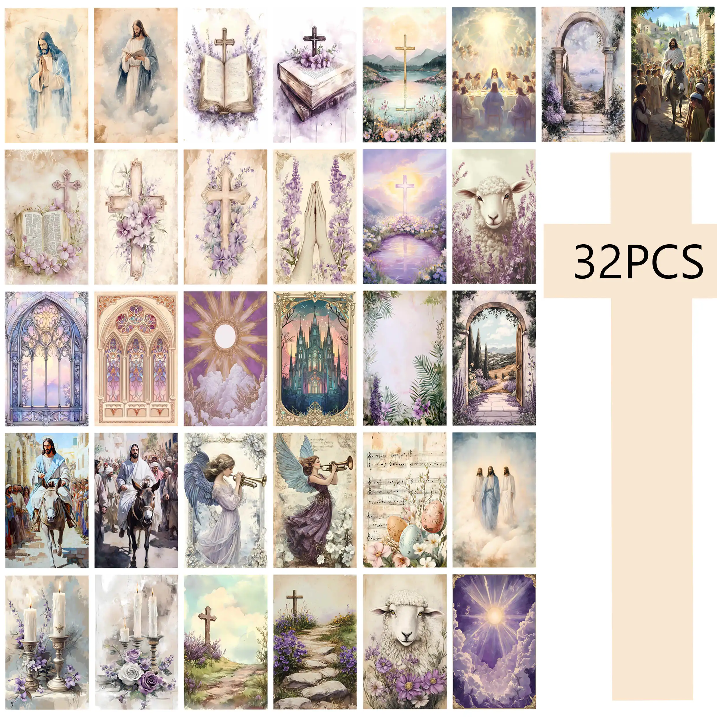 32 Stück, Art Girl Postkarten, Wandaufkleber, Versandkarten, Grußkarten, DIY-Postkarten, Souvenir-Postkarten, dekoratives Zubehör