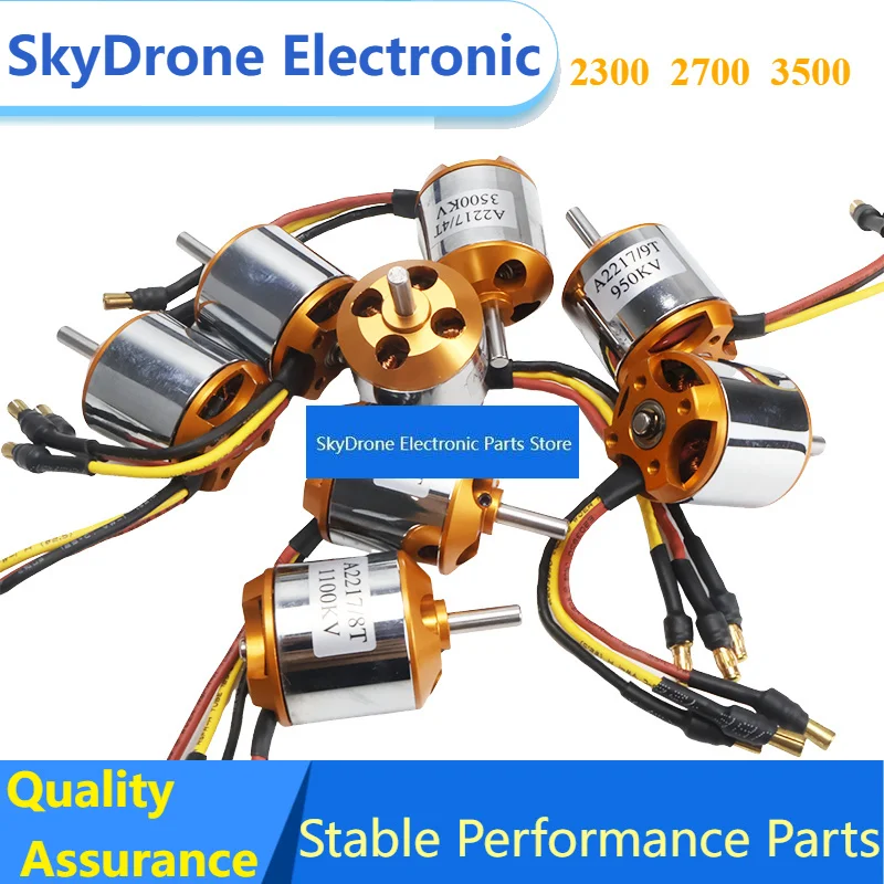 SkyDEl4PCS A2217 1100KV 1500KV 2700KV Outrunner Brushless Motor For RC Aircraft Plane FPV Quadrocopter Multi-copter Expand