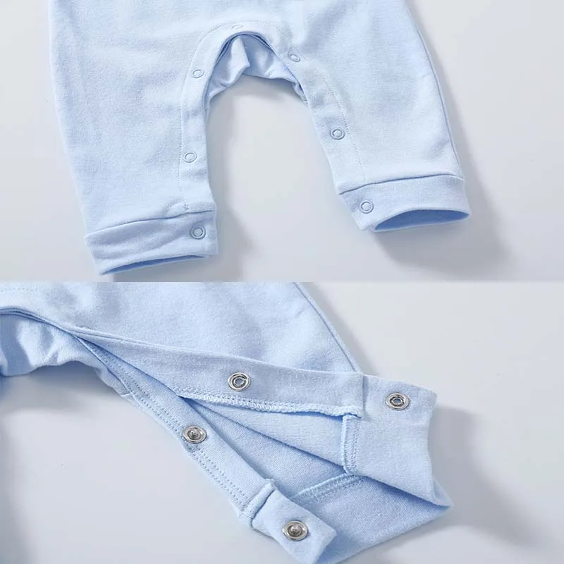 Комплекты из 3 предметов для новорожденных, одежда для мальчиков и девочек 0-3 месяцев, боди из 100% хлопка, шапка, нагрудник, однотонные комбинезоны с длинными рукавами, одежда для младенцев