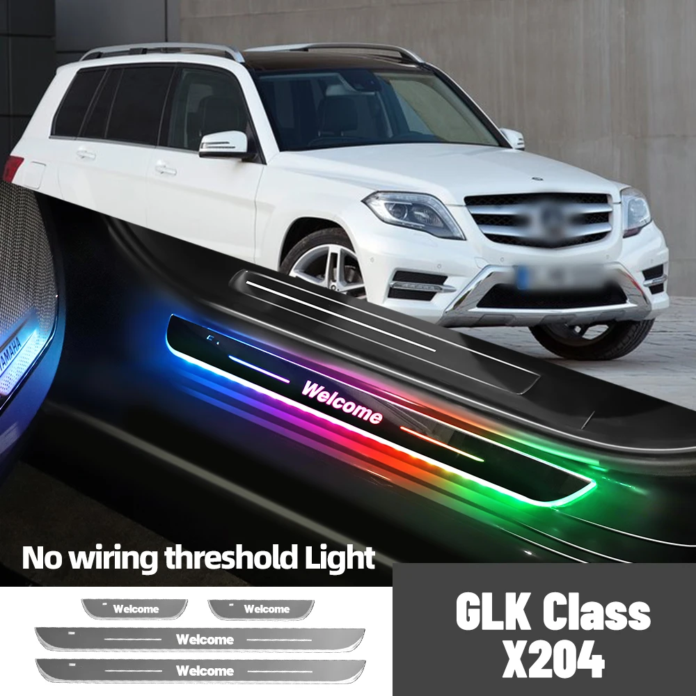 

For Mercedes Benz GLK Class X204 2008-2017 Car Door Sill Light Customized Logo LED Welcome Threshold Pedal Lamp Accessories