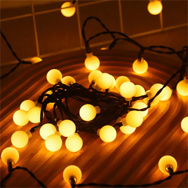 200 Led Crystal Globe Lights Camping Solar String Lights Outdoor Waterproof Solar Fairy Light for Garden Christmas Party Decor