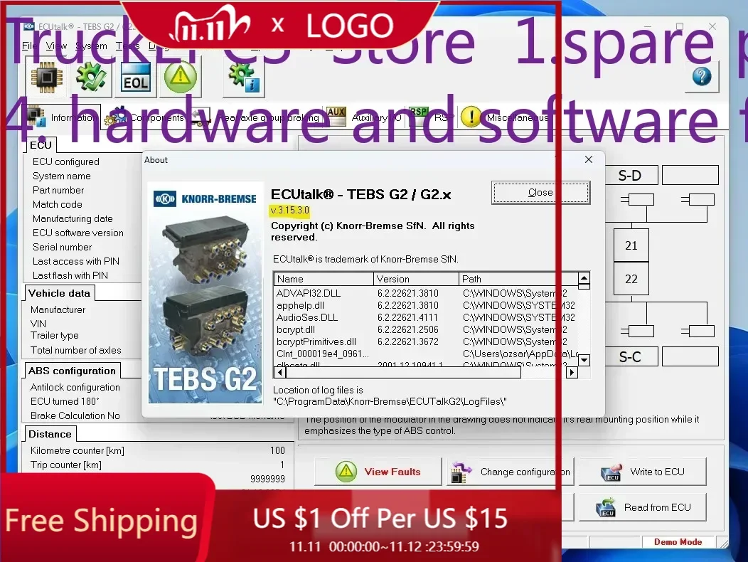 TruckEPC3 for Knorr Bremse Diagnostic System  2025+Activator