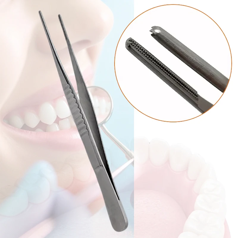 Debakey Forceps Tissue Atraumatic Autoclavable Vascular Surgical Serrated Tweezers Instrument