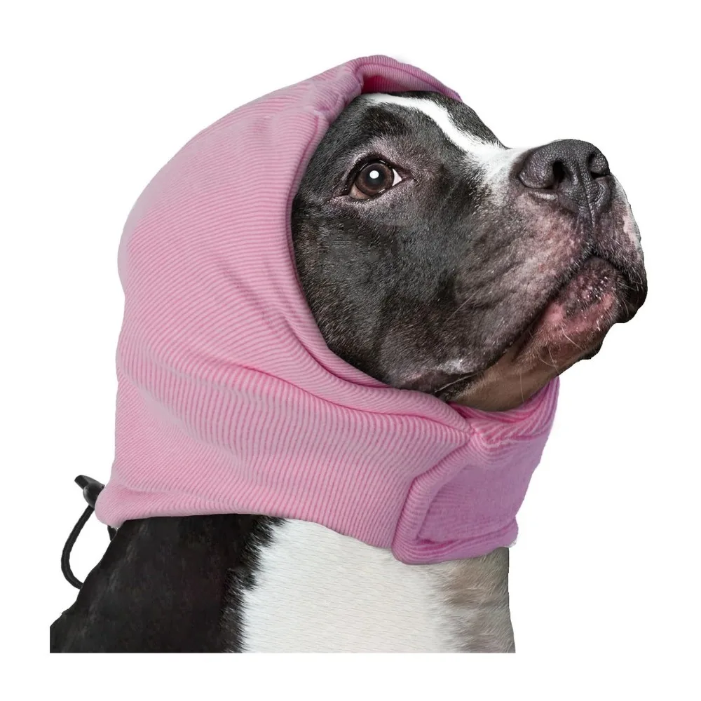 

Noise Protection Dog Soothing Hood Washable Adjustable Dog Head Wrap Breathable Warm Noise Protection Covers Anxiety Relief