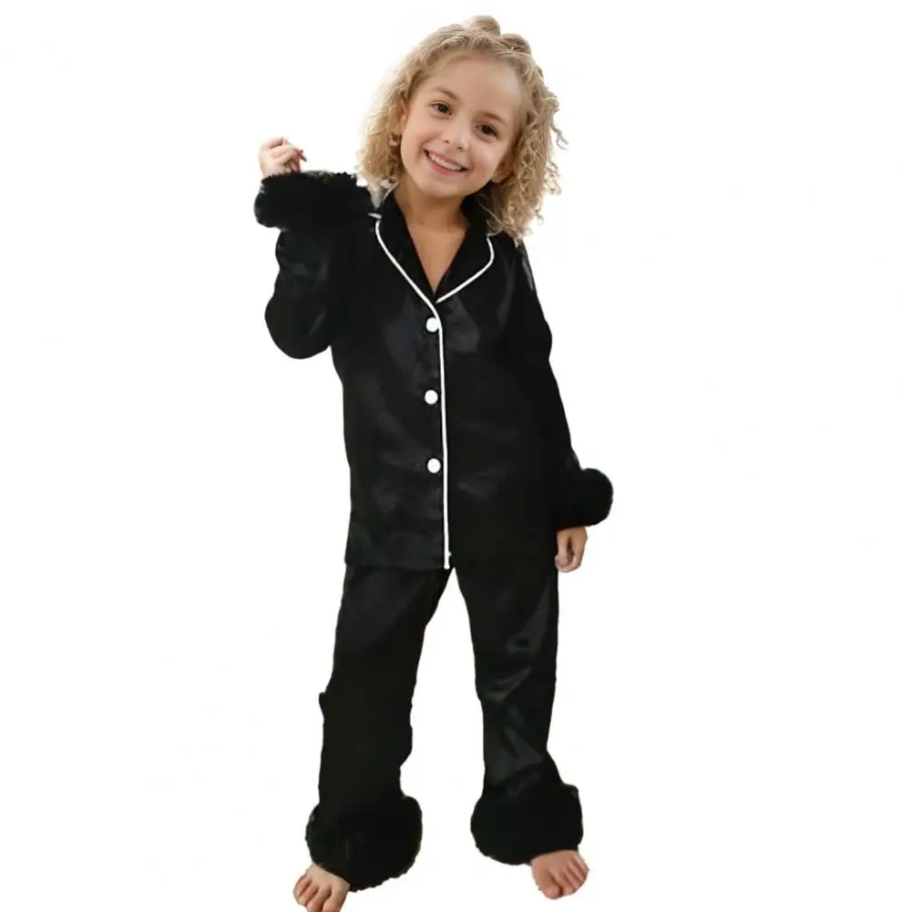 

Children Pajama Set Cozy Family Christmas Pajamas Set with Soft Material Elastic Waistband for Holidays 2pcs Children Suit