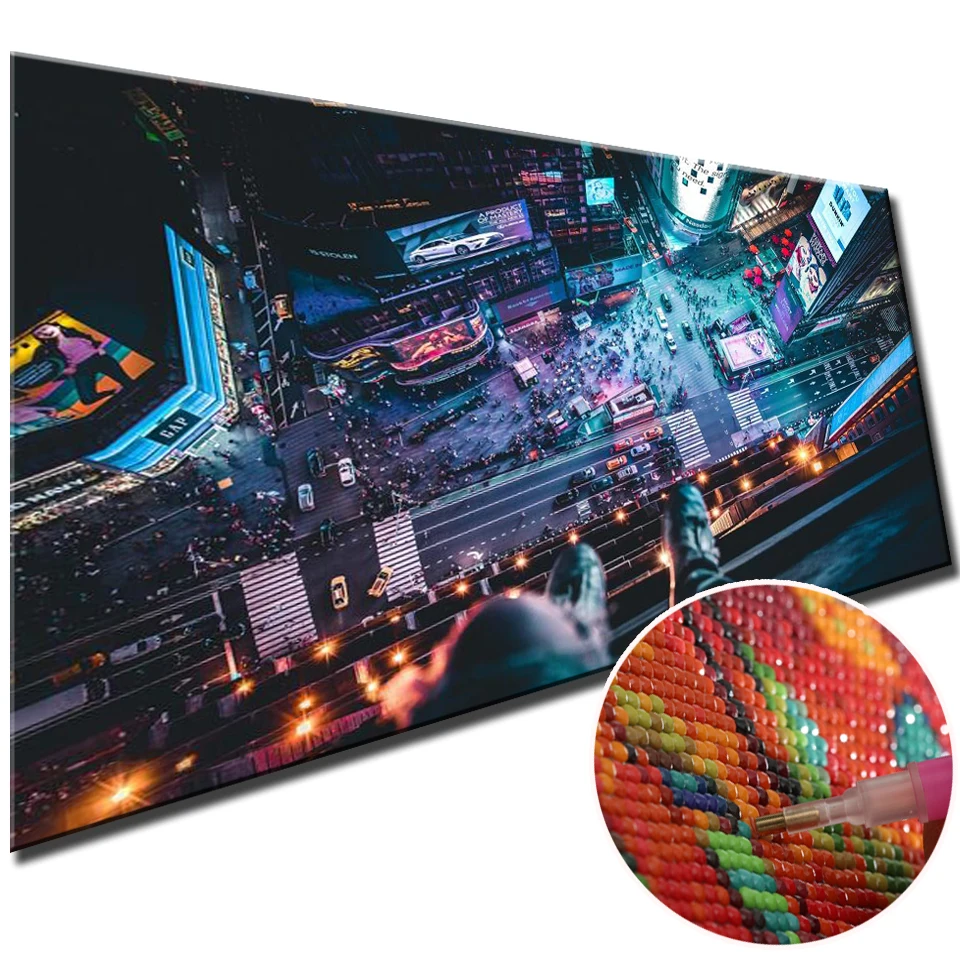 5d Diy Large Size Diamond Painting Tokyo Cityscape Skyline Full Diamond Cross Stitch Kits Mosaic Embroidery City Lover Gift