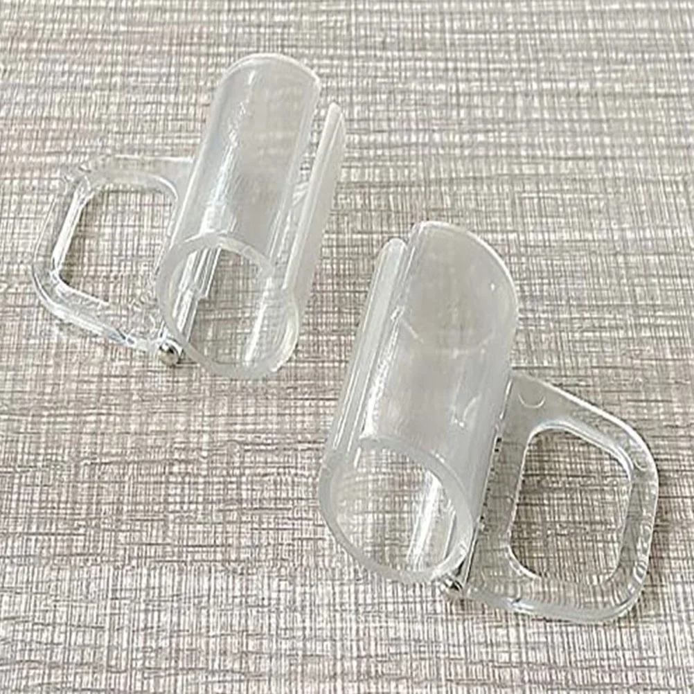 4 Pcs Transparent Curtain Handles Sheer Curtains Household Valance Retainer Clips